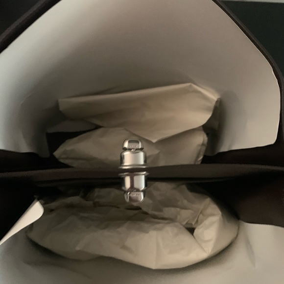 Coach Charlie bucket tote bag in taupe with silver hardware - Picture 6 of 10